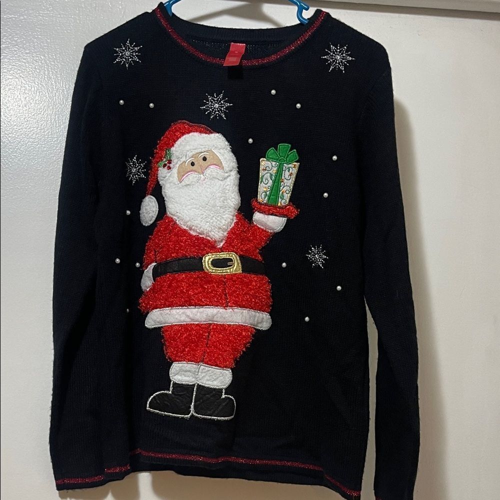 Festive Santa Christmas Sweater size medium
